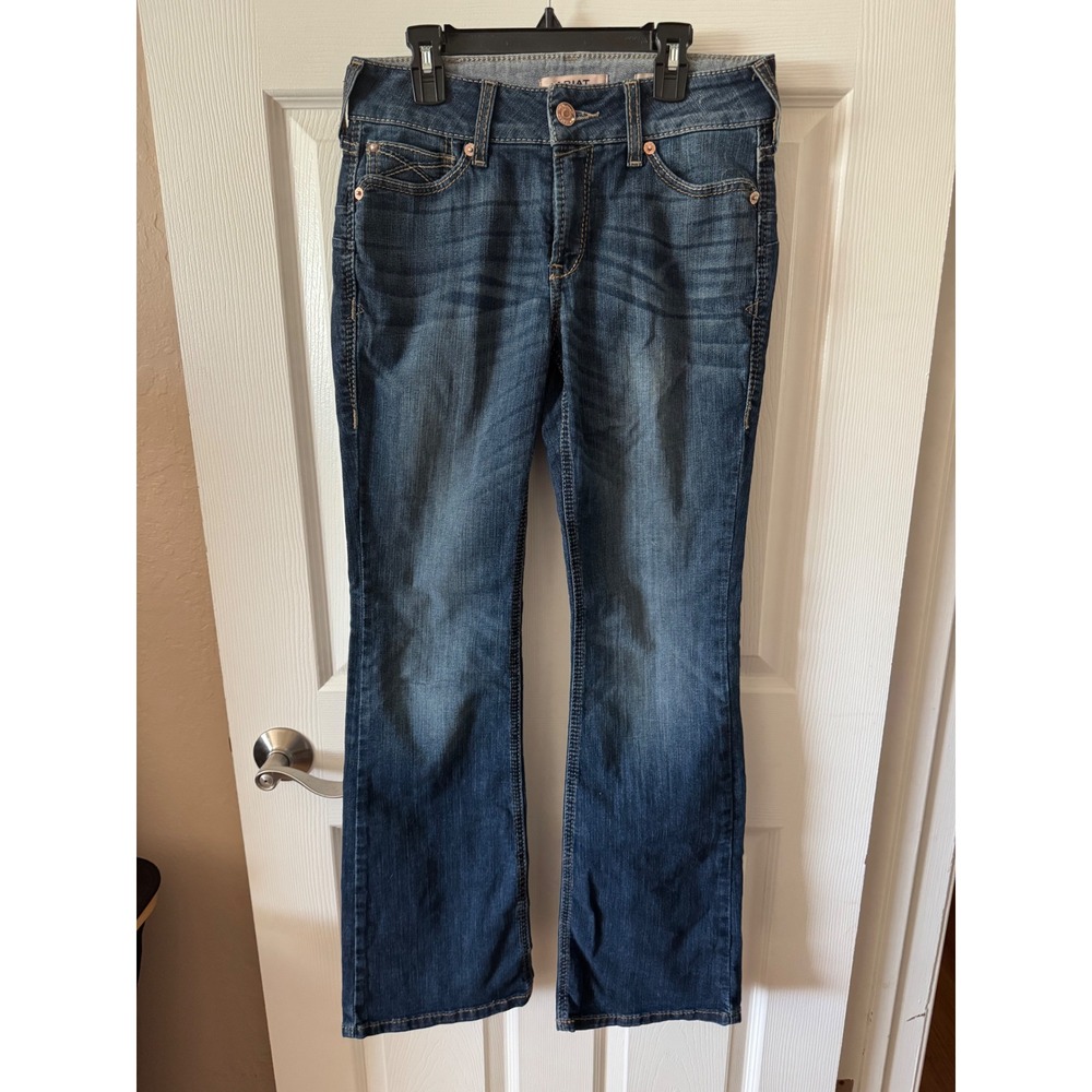 Ariat R.E.A.L. Bootcut Jeans Womens 28 Short Blue Lita Perfect Rise Rosa Denim